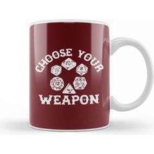 Baskı Dükkanı D And D Choose Your Weapon Dice Kupa