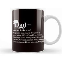 Baskı Dükkanı Dad Definition Daddy Father Fatherhood Stepdad Husband Poppa Kupa