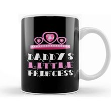 Baskı Dükkanı Daddys Little Princess Pink Hearts Kupa
