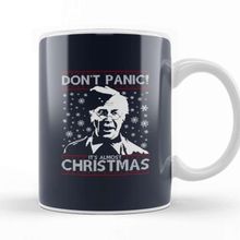 Baskı Dükkanı Dads Army Dont Panic Christmas Knit Pattern Kupa