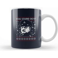 Baskı Dükkanı Dads Army Stupid Boy Christmas Knit Pattern Kupa Bardak
