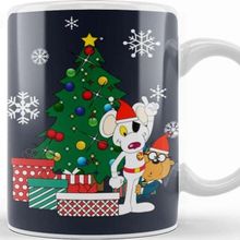 Baskı Dükkanı Danger Mouse and Penfold Around the Christmas Tree Kupa Bardak