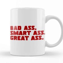 Baskı Dükkanı Deadpool Badass Smartass Greatass Funny Joke Deadpool Parody 02 Kupa
