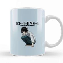 Baskı Dükkanı Death Note L 03 Beyaz Porselen Kupa Bardak