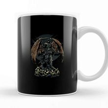 Baskı Dükkanı Death The Grim Reaper Wings Beyaz Porselen Kupa Bardak