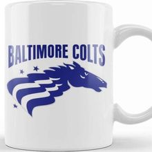 Baskı Dükkanı Defunct Baltimore Colts Cfl Football 1995 Beyaz Porselen Kupa Bardak