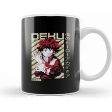 Baskı Dükkanı Deku Diagonal My Hero Academia Anime Beyaz Porselen Kupa Bardak