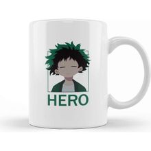 Baskı Dükkanı Deku Hero Beyaz Porselen Kupa Bardak