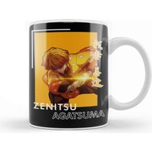 Baskı Dükkanı Demon Slayer Zenitsu Agatsuma Beyaz Porselen Kupa Bardak