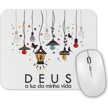 Baskı Dükkanı Deus Minha Luz Mouse Pad