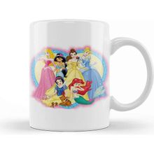 Baskı Dükkanı Disney Princesses Are Humans After All 04 Beyaz 330 ml Porselen Kupa Bardak