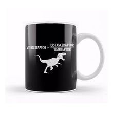 Baskı Dükkanı Distanceraptor Timeraptor Velociraptor Dinosaur Beyaz Porselen Kupa Bardak