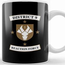 Baskı Dükkanı District 9 Reaction Force Beyaz Porselen Kupa Bardak
