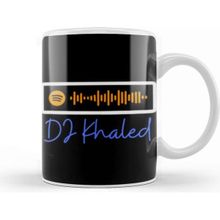 Baskı Dükkanı Dj Khaled Art Beyaz Porselen Kupa Bardak