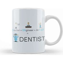 Baskı Dükkanı Doctor Engineer Artist Dentist 02 Beyaz 330 ml Porselen Kupa Bardak