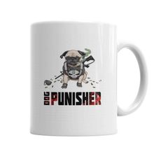 Baskı Dükkanı Dog Punisher Köpek Sihirli Porselen Kupa