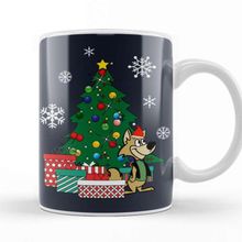 Baskı Dükkanı Donnie Around The Christmas Tree Wild Thornberrys Beyaz 330 ml Porselen Kupa Bardak