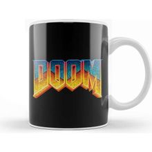 Baskı Dükkanı Doom 01 Beyaz 330 ml Porselen Kupa Bardak