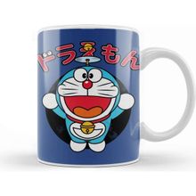 Baskı Dükkanı Doraemon Face Beyaz 330 ml Porselen Kupa Bardak