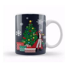 Baskı Dükkanı Dracule Mihawk Around The Christmas Tree One Piece Porselen Beyaz Kupa Bardak