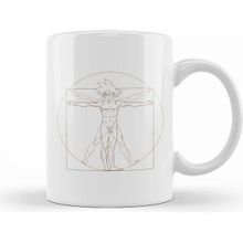 Baskı Dükkanı Dragon Ball Z Vitruvian Goku Kupa