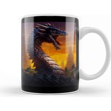 Baskı Dükkanı Dragon The Blue Wurm Kupa