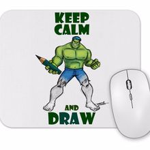 Baskı Dükkanı Draw Hulk Mouse Pad
