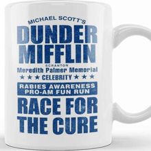 Baskı Dükkanı Dunder Mifflin Rabies Awareness Race For The Cure Kupa