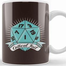 Baskı Dükkanı Dungeons and Dragons Critical Fail Kupa