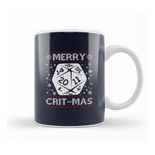 Baskı Dükkanı Dungeons and Dragons Merry Critmas Christmas Knit Pattern Kupa