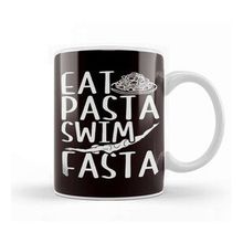 Baskı Dükkanı Eat Pasta Swim Fasta Swimmer Swimming Indoor Pool Athlete Kupa Bardak