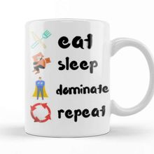 Baskı Dükkanı Eat Sleep Dominate Repeat Kupa Bardak