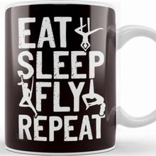 Baskı Dükkanı Eat Sleep Fly Aerial Silk Acrobatics Dancer Circus Aerialist Kupa Bardak