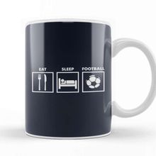 Baskı Dükkanı Eat Sleep Football Repeat 2 Kupa Bardak