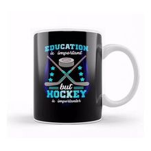 Baskı Dükkanı Education Is Important But Hockey Is Importanter Kupa Bardak