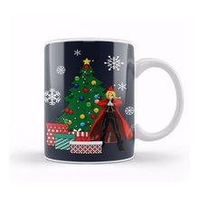 Baskı Dükkanı Edward Elric Around The Christmas Tree Kupa Bardak