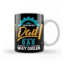 Baskı Dükkanı Engineer Dad Like A Regular Dad Only Way Cooler Porselen Beyaz Kupa Bardak