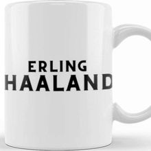 Baskı Dükkanı Erling Haaland Porselen Beyaz Kupa Bardak