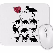 Baskı Dükkanı Eu Amo Dinossauros Mouse Pad