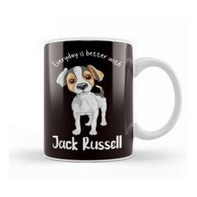Baskı Dükkanı Everyday Better With Jack Russel Terrier Dogs Fans Kupa