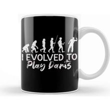 Baskı Dükkanı Evolved To Play Darts Dartist Dart Player Team Throwing Kupa Beyaz