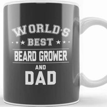 Baskı Dükkanı Fathers Day World's Best Beard Grower And Dad Beyaz 330 ml Porselen Kupa Bardak