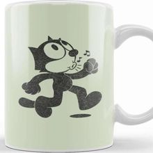 Baskı Dükkanı Felix The Cat Retro Faded Design Kupa Bardak