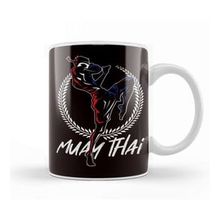 Baskı Dükkanı Fighter Muay Thai Sports Mma Martial Arts Thailand Boxing Beyaz 330 ml Porselen Kupa Bardak
