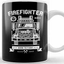Baskı Dükkanı Firefighter Born To Fight Kupa Bardak