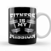 Baskı Dükkanı Fitness Is My Mission Motivated Weightlifting Gym Kupa