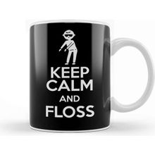 Baskı Dükkanı Flossing Keep Calm And Floss Kupa