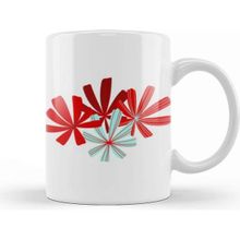 Baskı Dükkanı Flowers Beyaz 330 ml Porselen Kupa Bardak