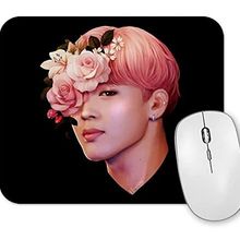 Baskı Dükkanı Flowers Jimin Bts Mouse Pad