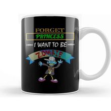 Baskı Dükkanı Forget Princess, I Want To Be A Zombie Halloween Kupa